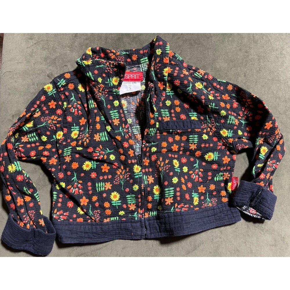 Vintage Esprit floral zip up